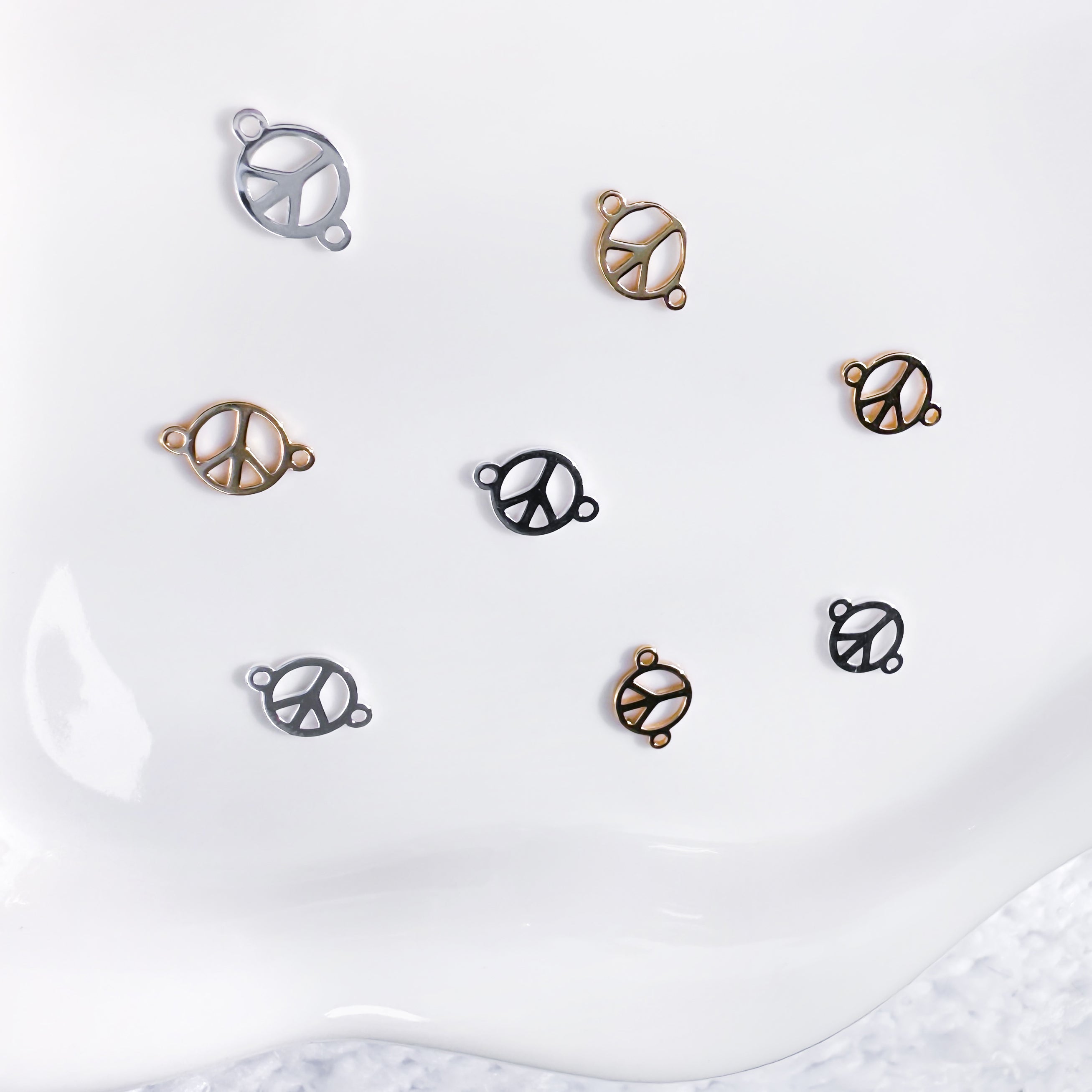 Peace Sign Connectors – Kiki Jade
