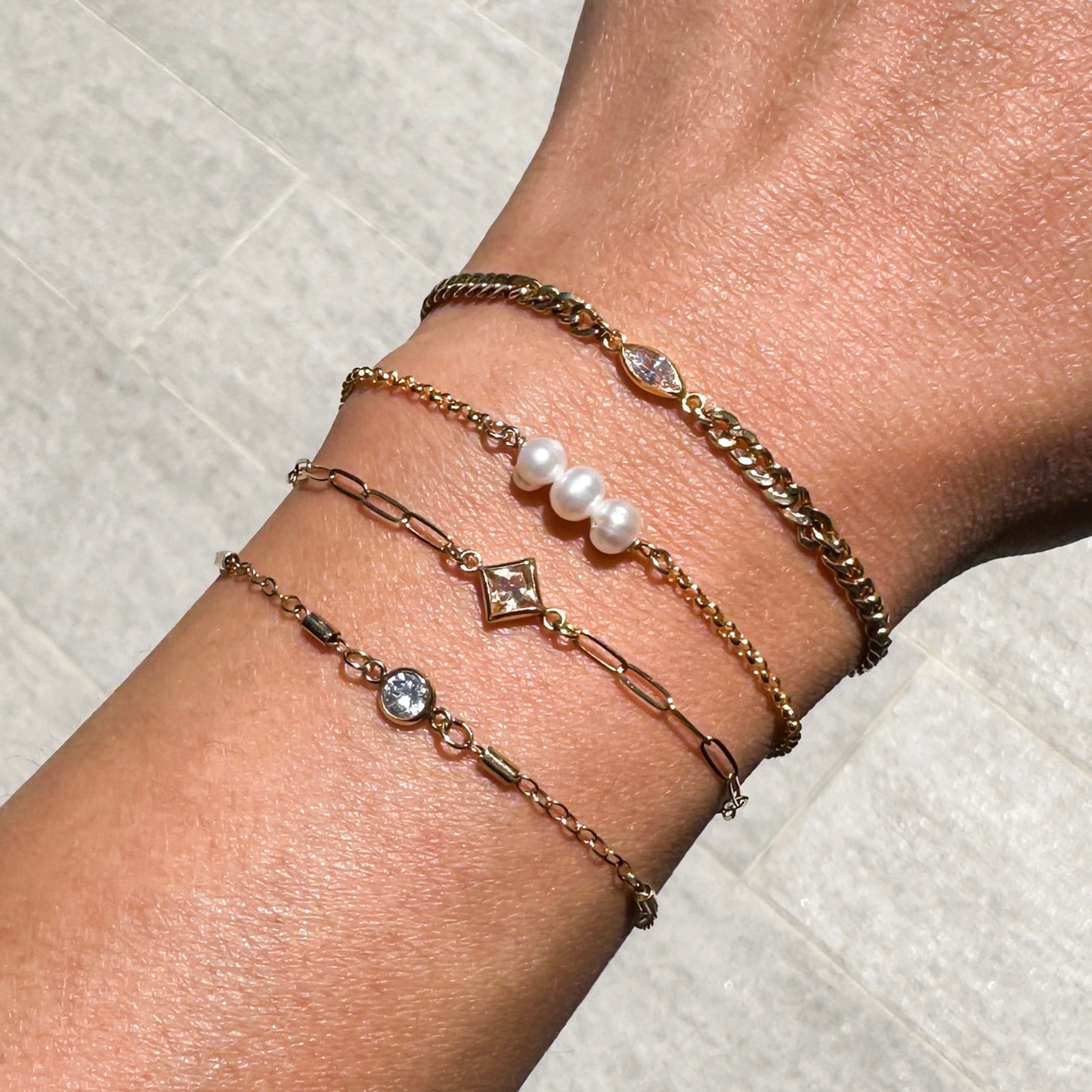 Marquise Birthstone Connectors