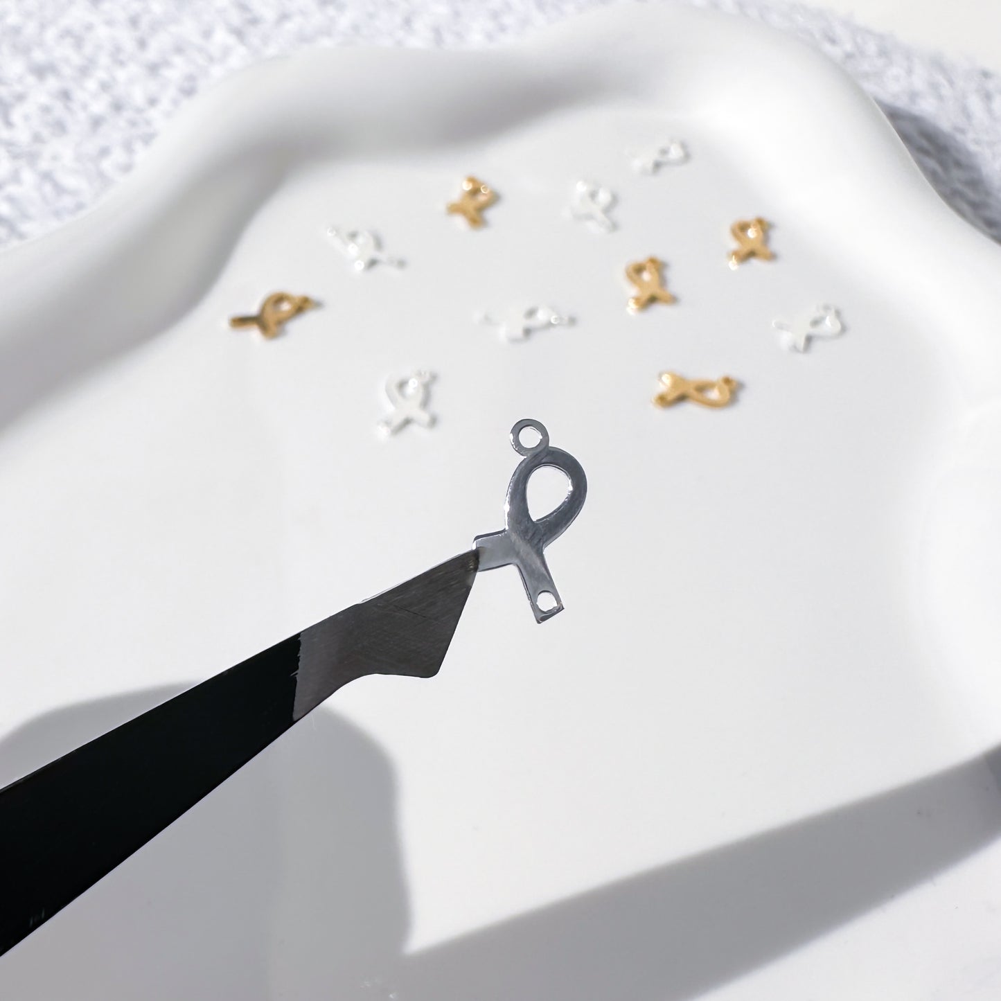 Breast Cancer Ribbon Connectors