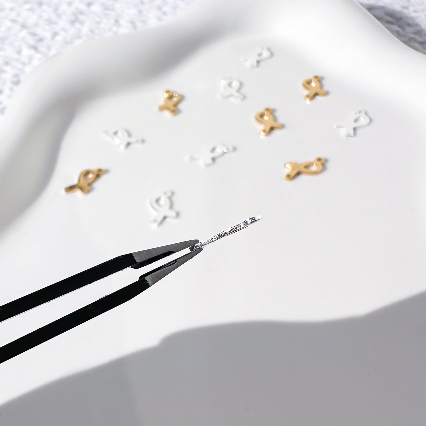 Breast Cancer Ribbon Connectors