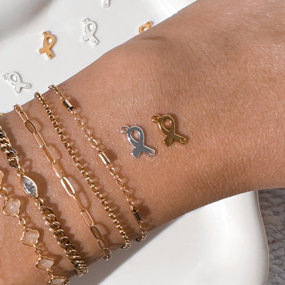 Breast Cancer Ribbon Connectors