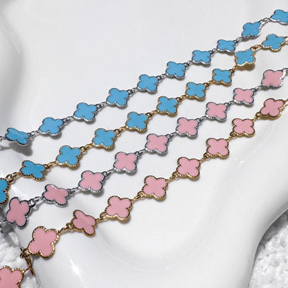 Clover Enamel Chain