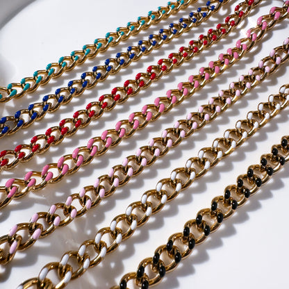 Cuban Enamel Chain