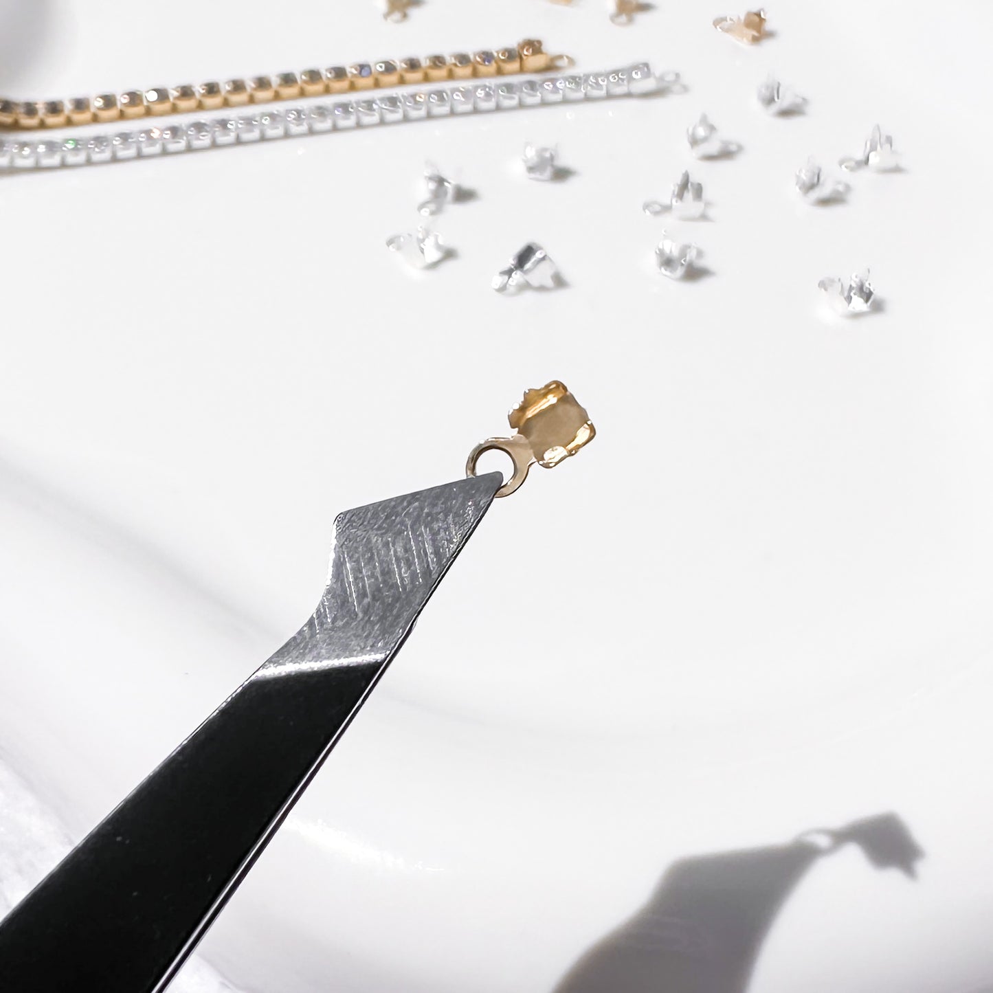 CZ Tennis Chain Connectors
