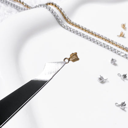 SS CZ Tennis Chain Connectors