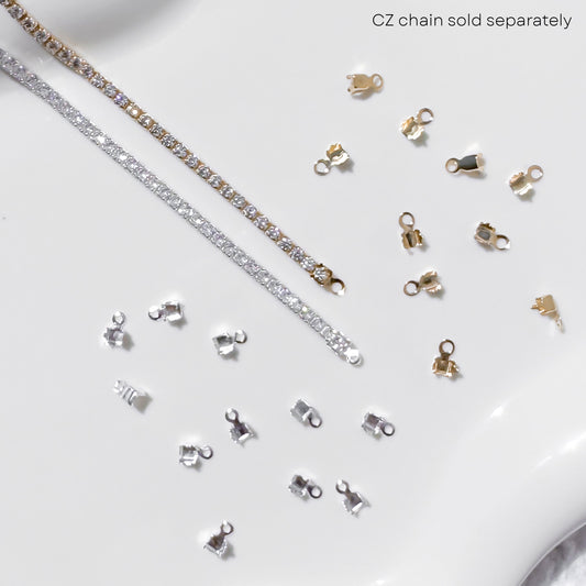 CZ Tennis Chain Connectors
