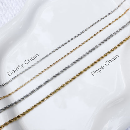 Gold Initial Pendant Necklace
