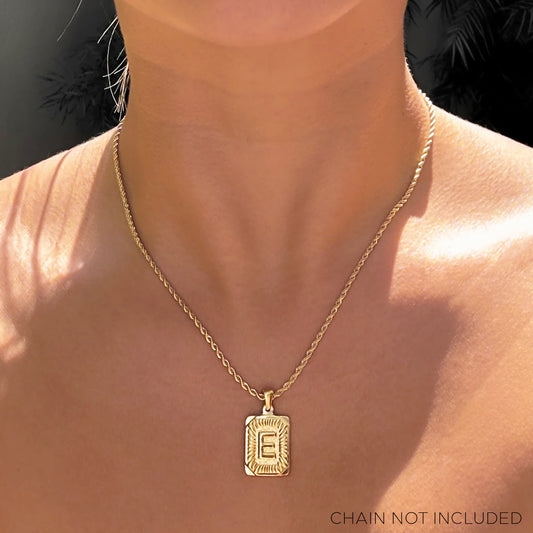 Gold Initial Pendants