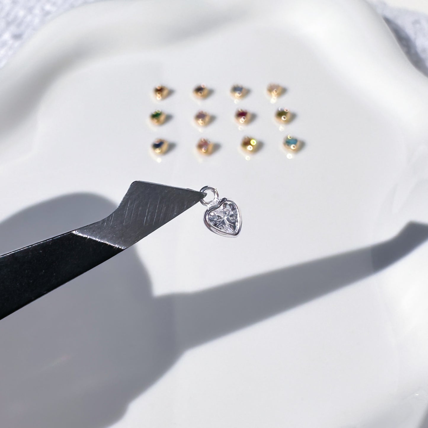 Heart Birthstone Charms