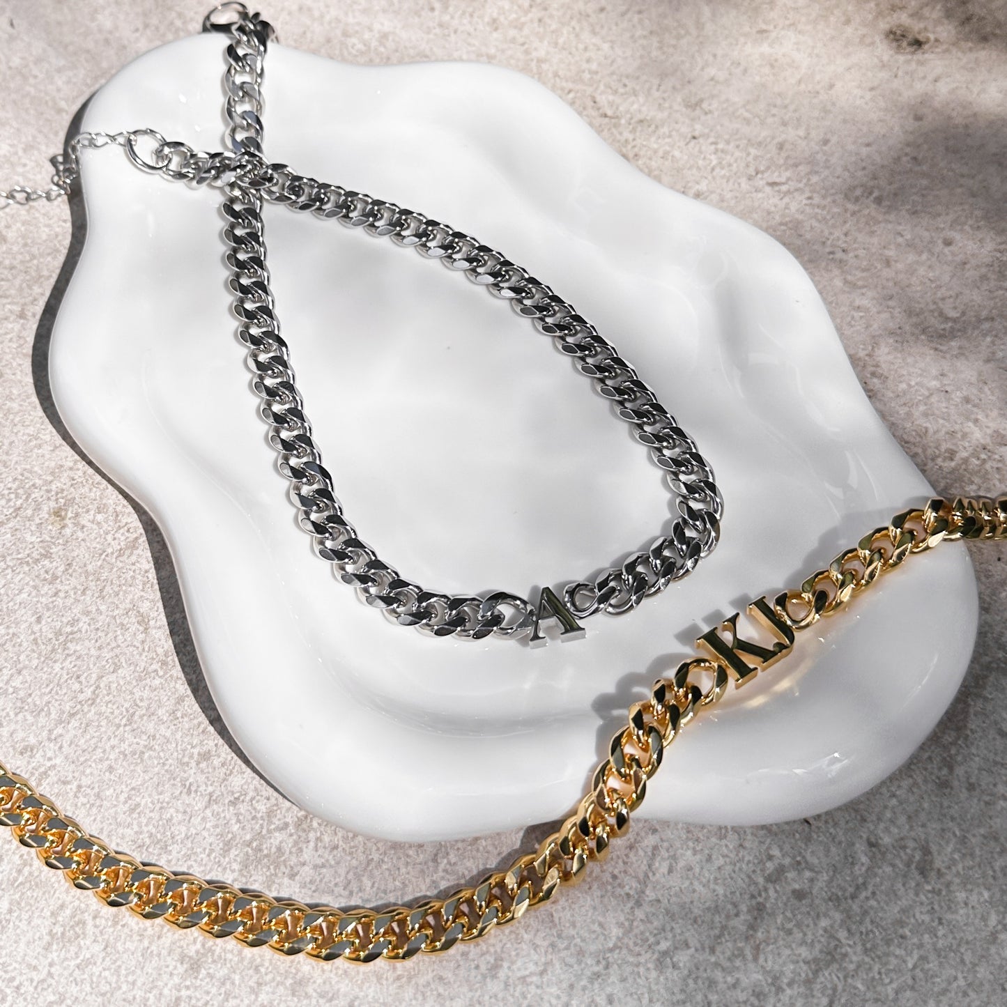 Custom Initial Cuban Necklace