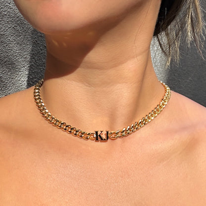 Custom Initial Cuban Necklace