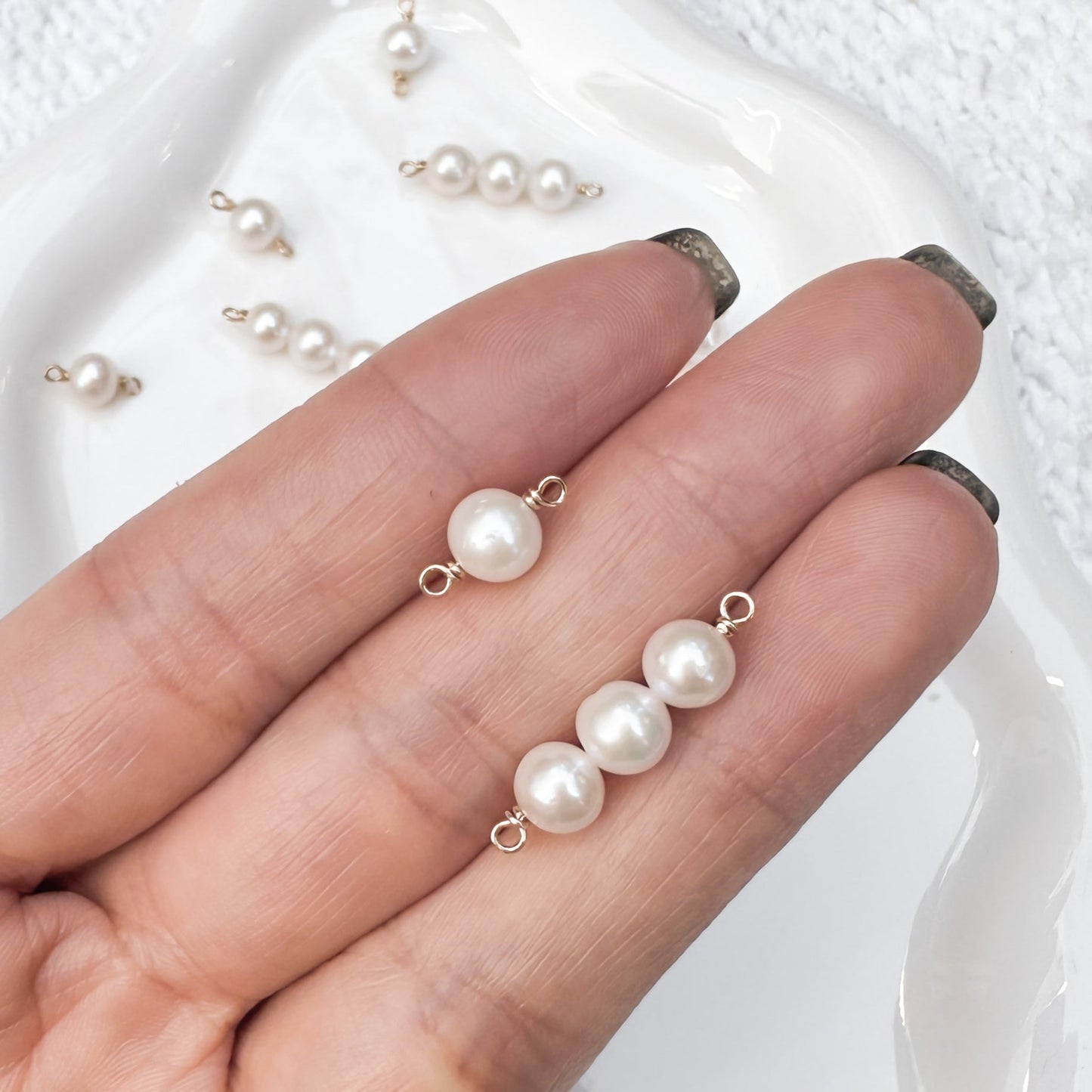 Freshwater Pearl Connectors - 5mm