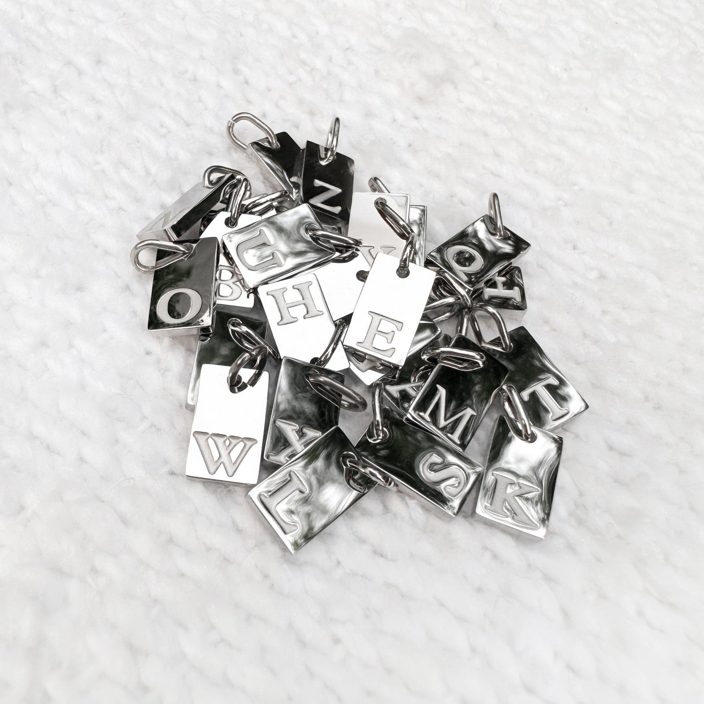 Mini Engraved Initial Pendants