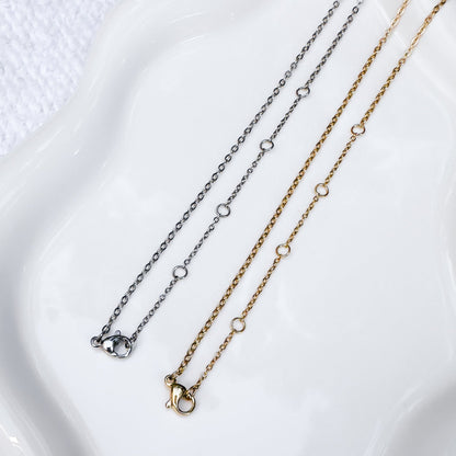 Mini Engraved Initial Pendant Necklaces