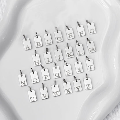 Mini Engraved Initial Pendants