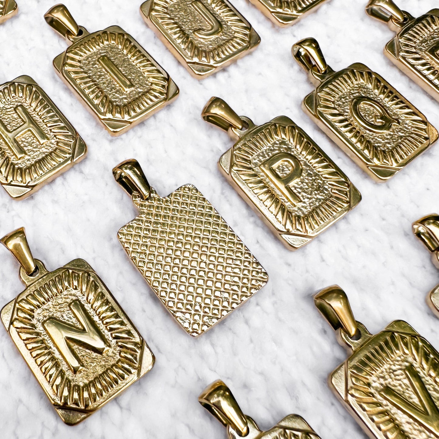 Gold Initial Pendant Necklace