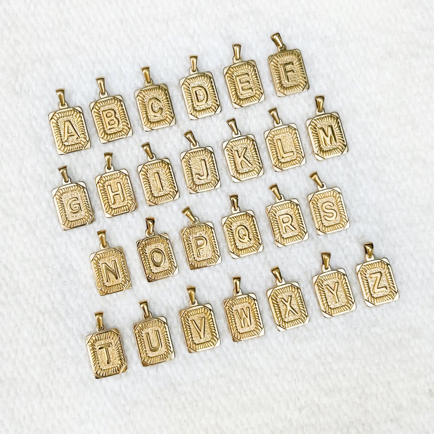 Gold Initial Pendants