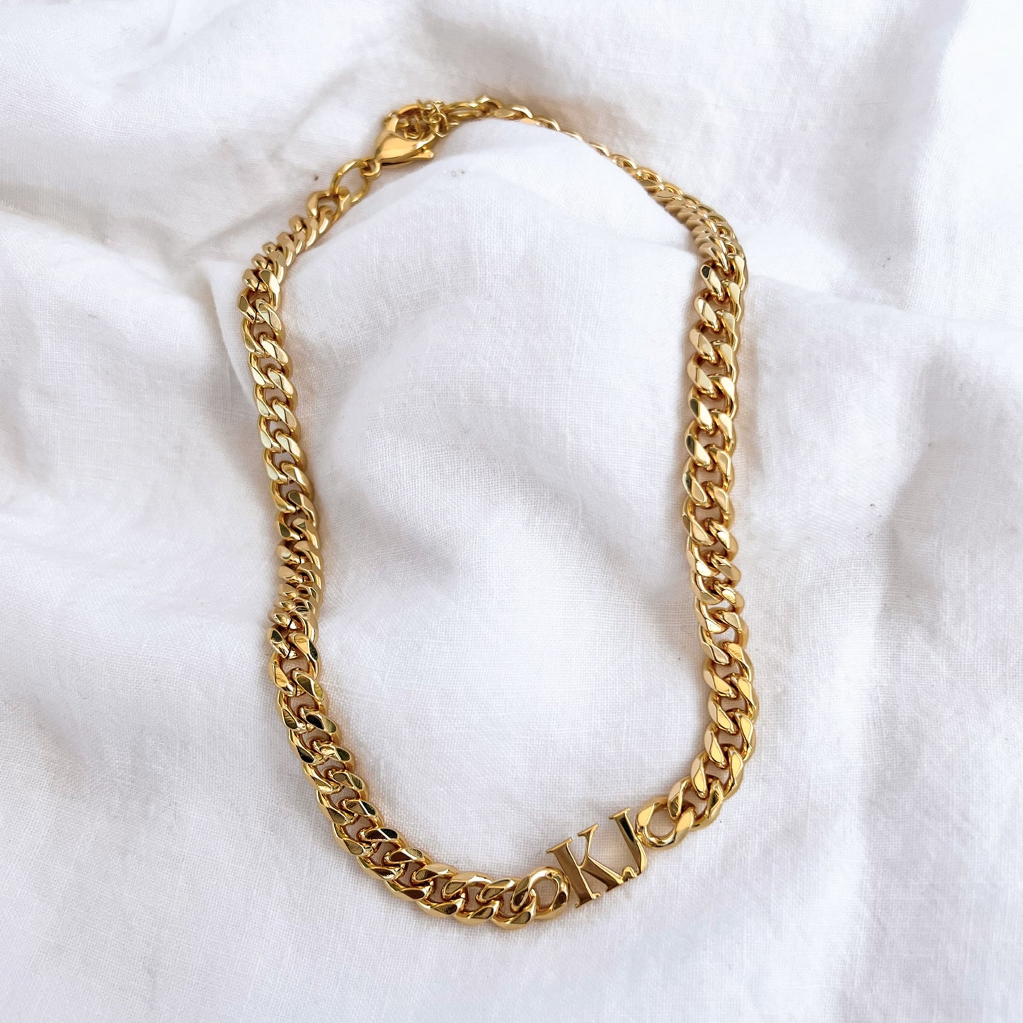 Custom Initial Cuban Necklace