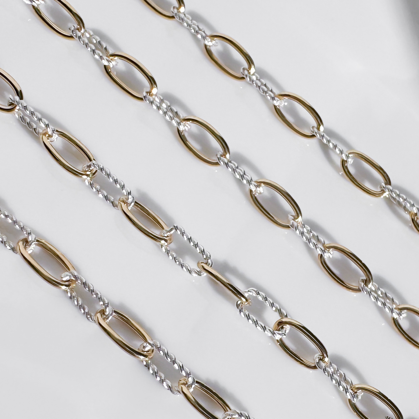 Mixed Metal Paperclip Chain
