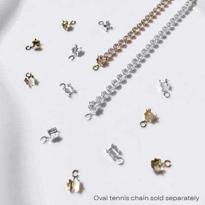 Oval Tennis Chain Connectors