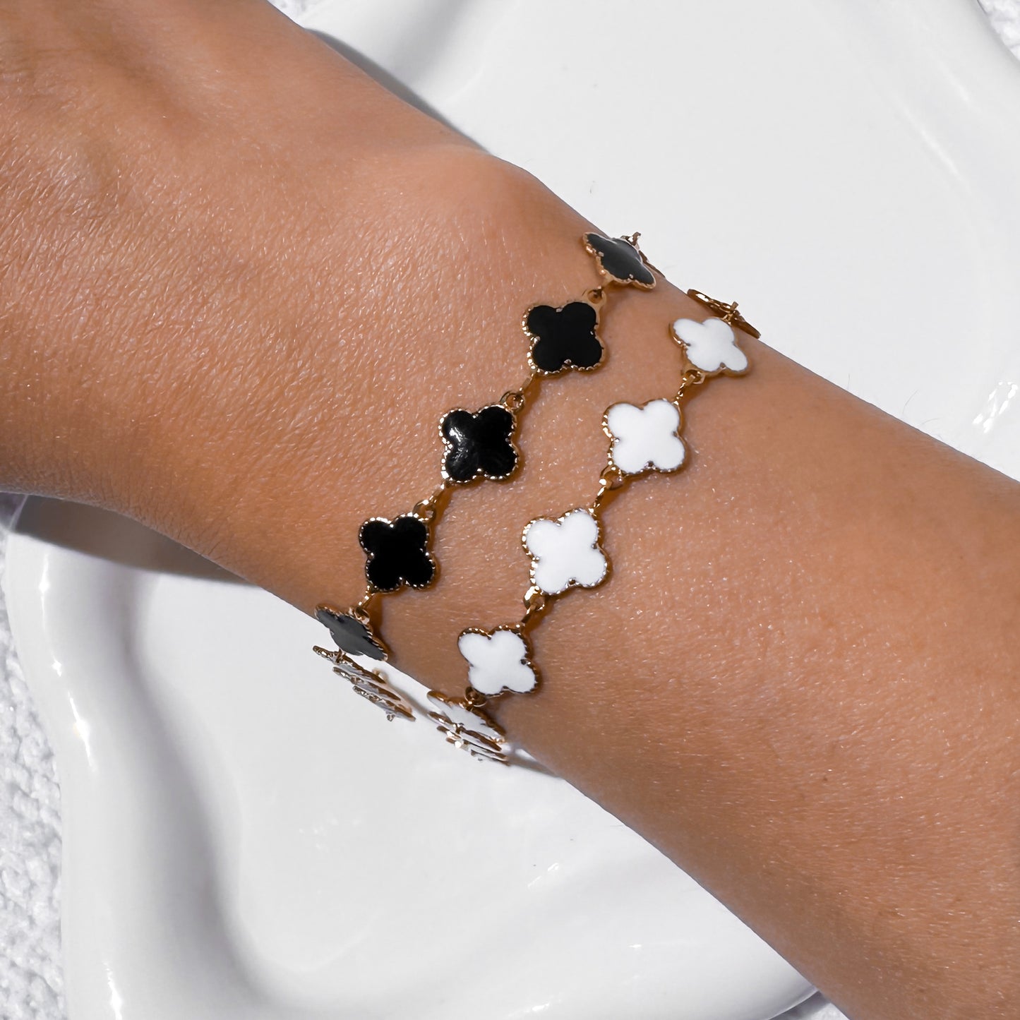 Clover Enamel Chain