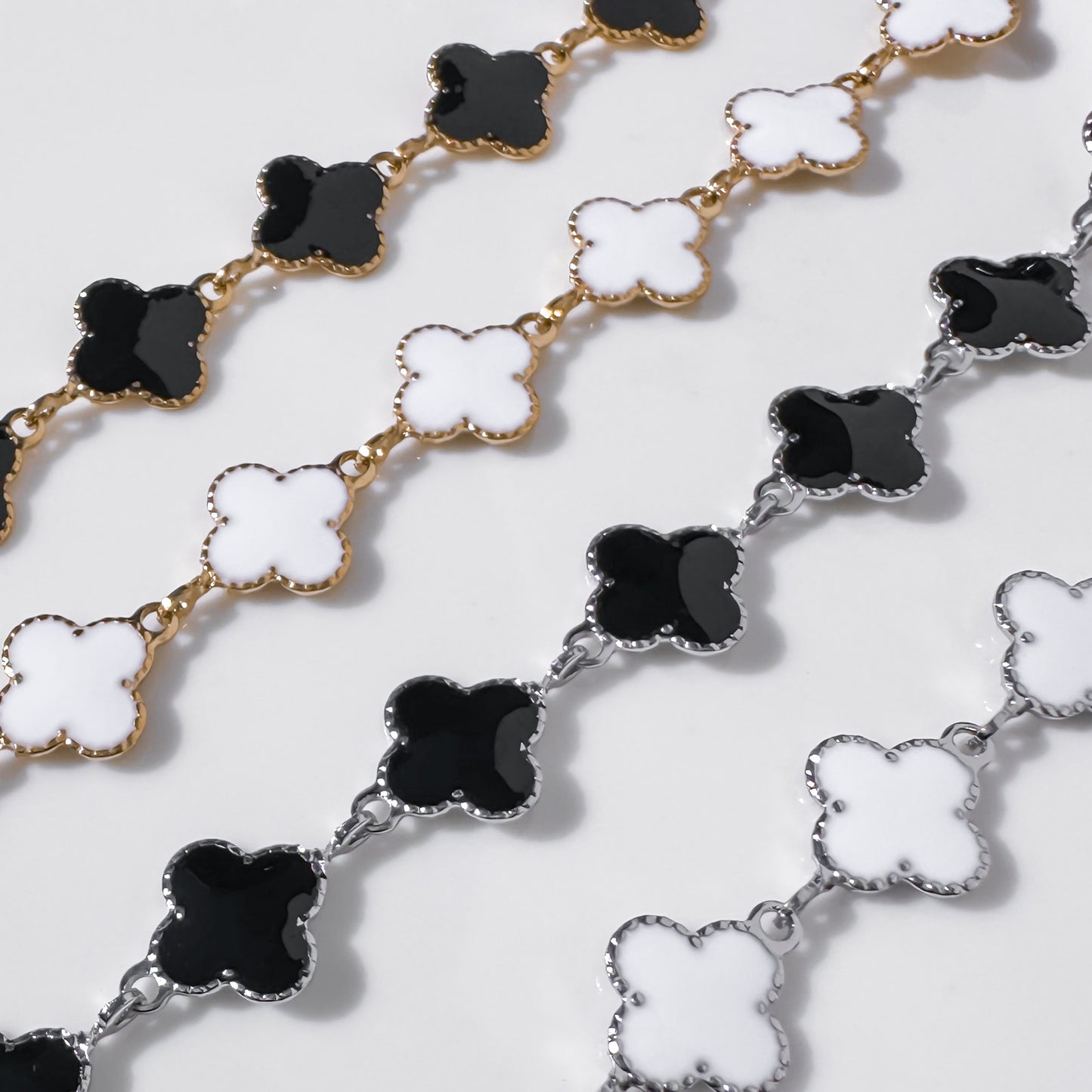 Clover Enamel Chain