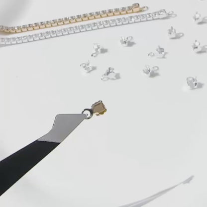 CZ Tennis Chain Connectors