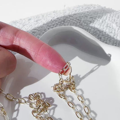 Mixed Metal Paperclip Chain